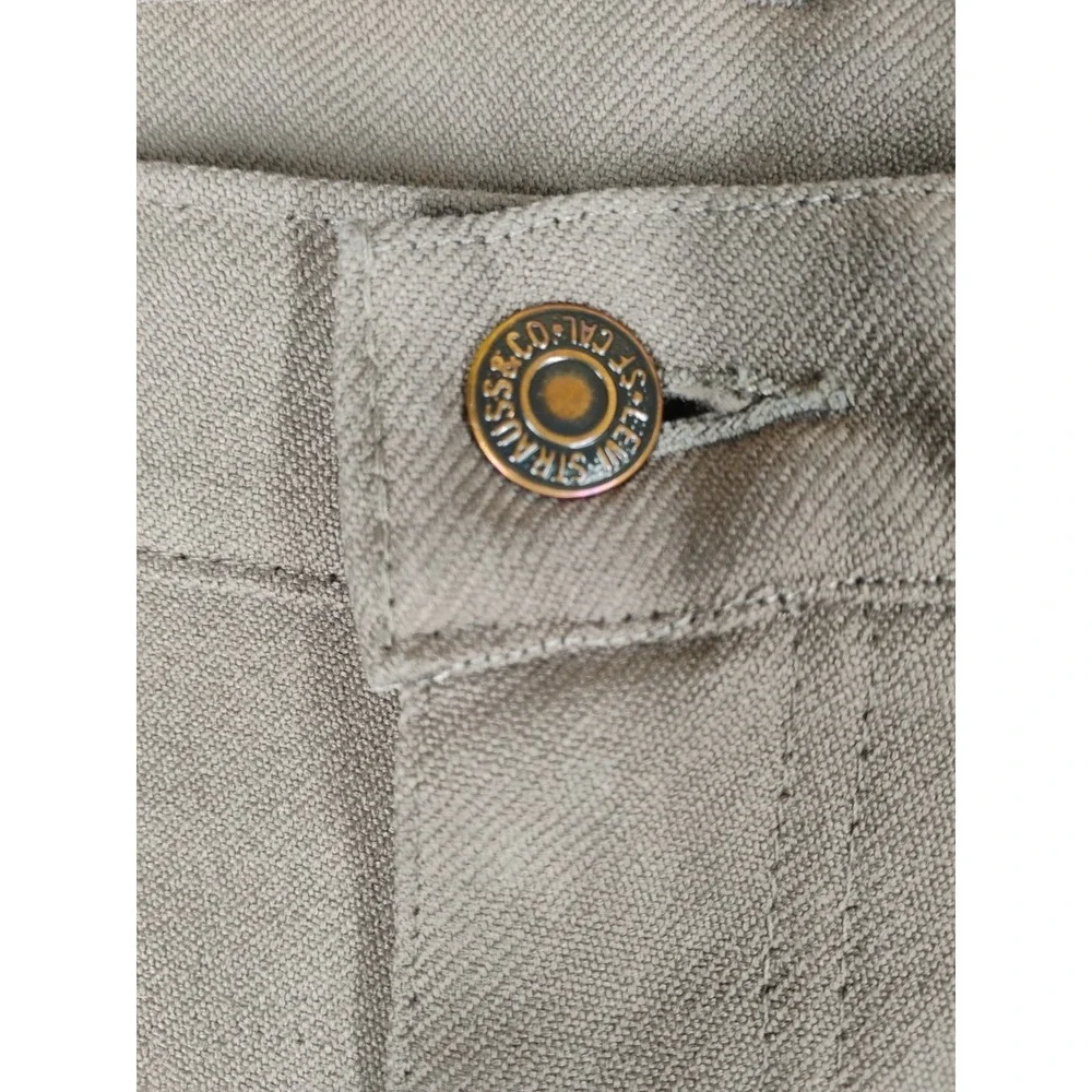 Vintage 1980s Levis Mens 40x32 (39x30) Black Gold Label Leisure Suit Dress Pants